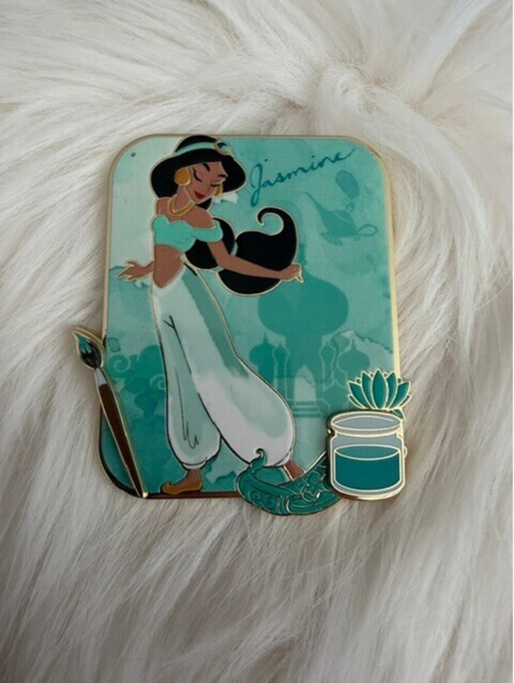 PRINCESS JASMINE BRUSHSTROKES OF ROYALTY PALM PIN LE 750